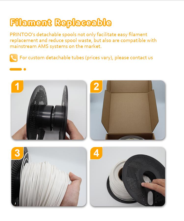PRINTROO Wood Printing 1.75Mm 1Kg Plastic PLA Silk Filament 1.75mm 1Kg Plastic Rods Filament High Toughness 1KG 3D Filament
