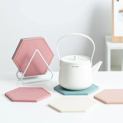 Силиконовый водонепроницаемый противоскользящий термостойкий подстаканник шестигранный коврик для чашки настольный подставка для посуды держатель для кастрюли миски домашний кухонный аксессуар салфетка