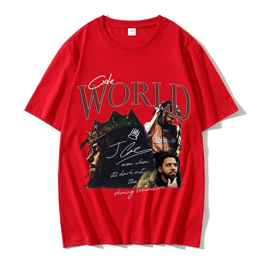 J Cole Retro Graphic100% Cotton Tshirt 90s Rapper Hip Hop Style Short S
