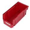 Parts Storage Bin Thickened PP Large Opening Tool Organizer Back Hanging Container for Garage Workshop 276x139x128mm Red