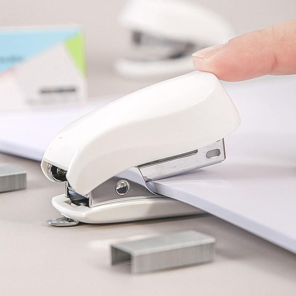 Мини-степлер со скобами, маленький милый степлер для студентов, подарок, школьные канцелярские товары