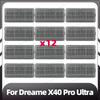 Compatible for Dreame X40 Pro Ultra Replacement Main Side Brush HEPA Filter Mop Pads Dust Bags Spare Parts Accessories