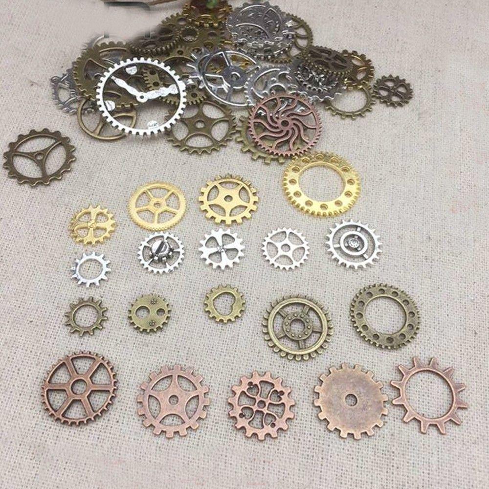 Fashion Mixed Vintage DIY Charms Making Craft Arts Watch Parts Jewelry Cogs & Gears Steampunk
