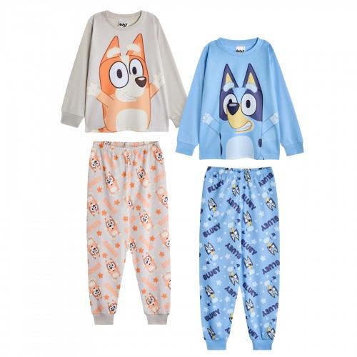 Bluey Childrens/Kids Characters Long Pajamas Set (Pack of 2)