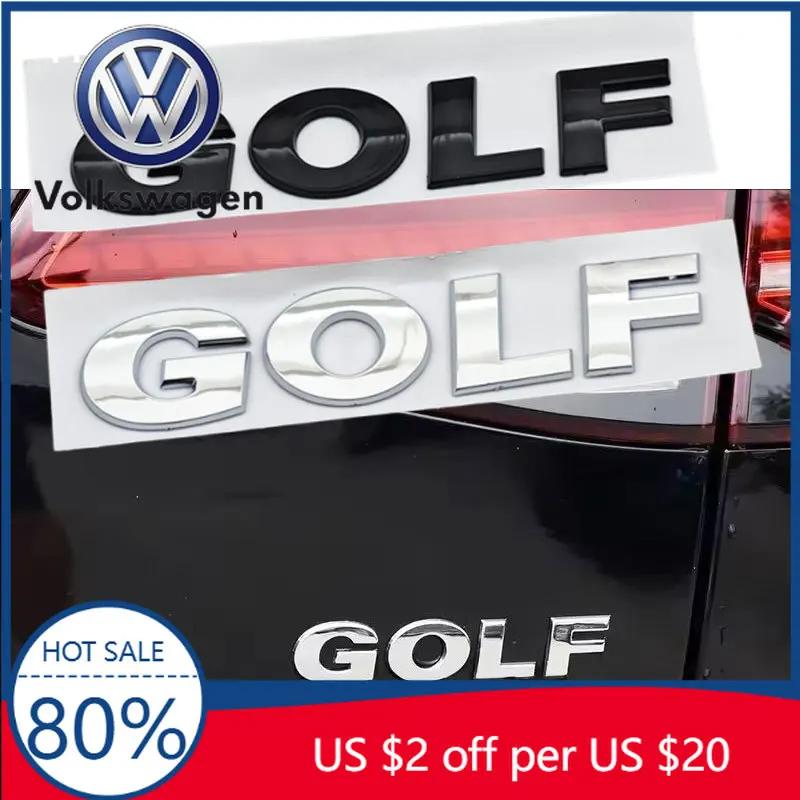 Для VW Volkswagen Jetta MK5 Golf 3D ABS Хром Черный Логотип GOLF Эмблема Буквы Наклейка Значок на Задний Багажник Автомобиля Для Volkswagen VW Gol