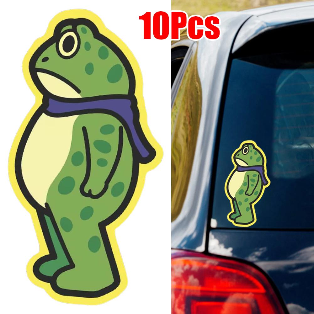 10PCS Frog Again The Machine Protest Stickers, Humor Fog Man Decals Bumper Sticker Decals for Car Window Laptop Water Bottles