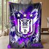 Anderlecht FC Soft Flannel Fleece Blanket Lightweight Cozy Warm Throw Blanket For Sofa Bed Home Decor