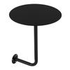 Black Round Coffee Table, Wall Mounted Bar Table, Pub Table Rounded Tabletop Iron For Bars, Home Kitchens, Dining Rooms, Offices