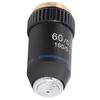 Объективная линза высокой светосилы, международный стандарт RMS, хромированная, для биологических микроскопов 60x, ахроматическая, пропускание, защита, размер,