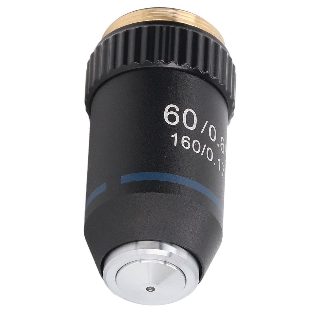 Объективная линза высокой светосилы, международный стандарт RMS, хромированная, для биологических микроскопов 60x, ахроматическая, пропускание, защита, размер,