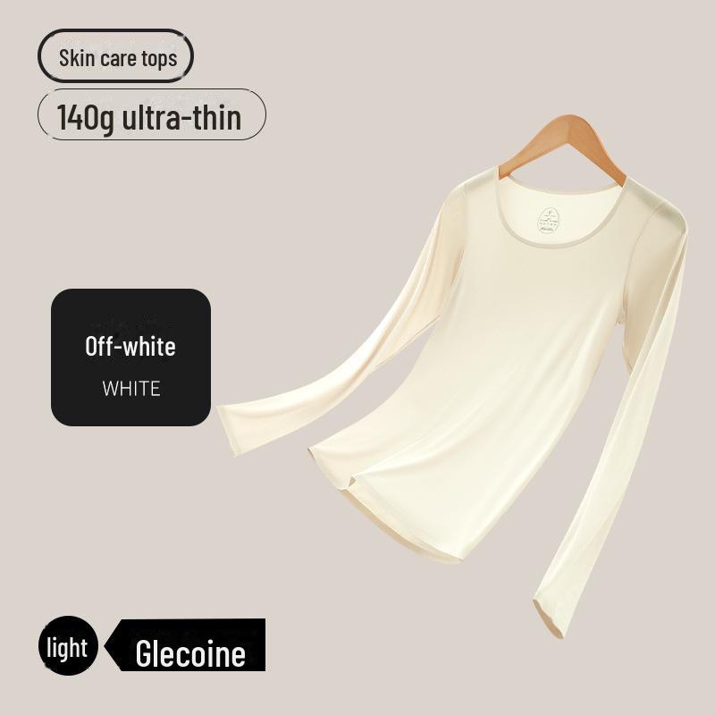 Женский бесшовный комплект термобелья телесного цвета с ультратонким лифом - высокая эластичность осень/зима