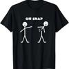 Мужская футболка Oh Snap Смешной человечек Веселый саркастичный дизайн