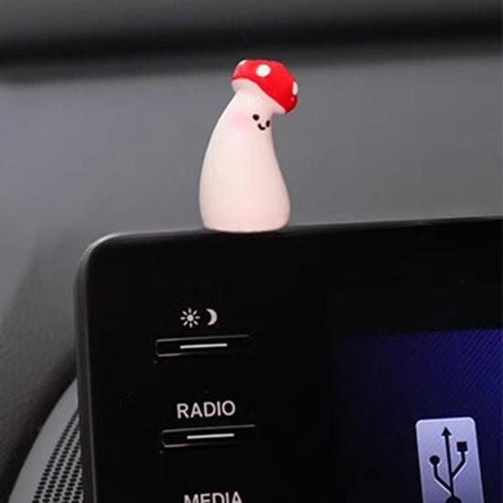 7 шт. грибовидный автомобильный приборный щиток, зеркало заднего вида, фигурка гриба, украшение для автомобиля, милые аксессуары для салона автомобиля