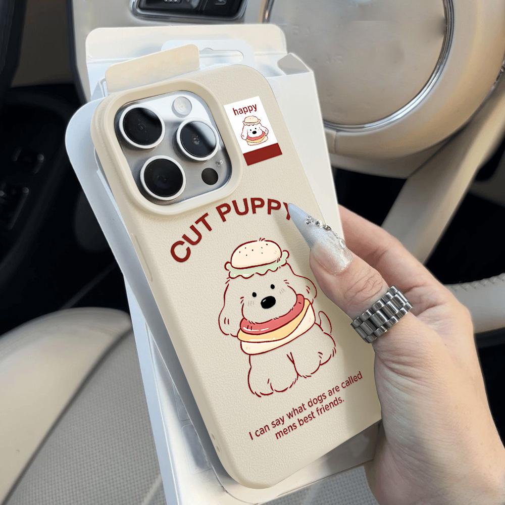 Чехол для телефона iPhone 11 13 XR XS Max, чехол для iPhone 12 14 15 16 Pro Max 12 Pro 15 Plus, кожаный, окрашенный, водонепроницаемый, устойчивый к падениям и износу, мультяшный