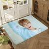 Actor P-Park Ji-hoon Floor Mat Soft Thickened Absorbent Non-Slip Bedroom Living Room Door Mat Home Decor Flannel Rugs