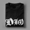 DIO Рок-группа Футболка Лето Популярные футболки Мужские 100% хлопок Круглый вырез Оверсайз Футболки Короткий рукав Уличная одежда Топы