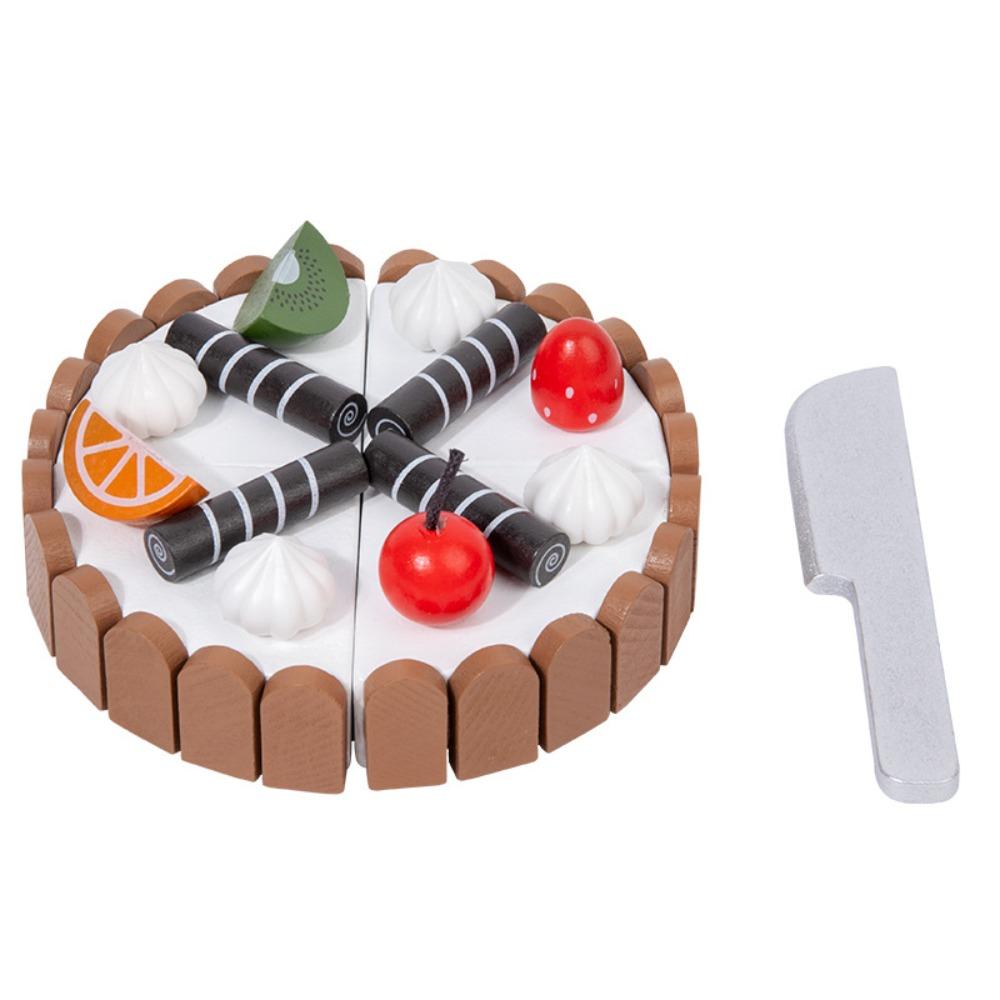 Interactive Birthday Cake Pretend Toy Play House Mousse Cake Cutting Game Girls Boys