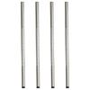 Doshisha Luminous Steel Rack Parts, Basic Poles (25P075), 72cm Long, Set of 4, 25mm Diameter, Adjustable, Heavy-Duty, Slim, Rust-Resistant, for DIY Ra