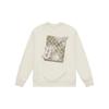 New MLB MONOGRAM Collection Boston Red Sox 24FW Long Sleeved Crew Neck Sweatshirt Unisex Hemp Cream 3AMTM1544-43CRM