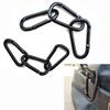 Aluminium Safety Camping Hiking Hook Buckle Keychain Alloy Carabiner Black Climbing Button