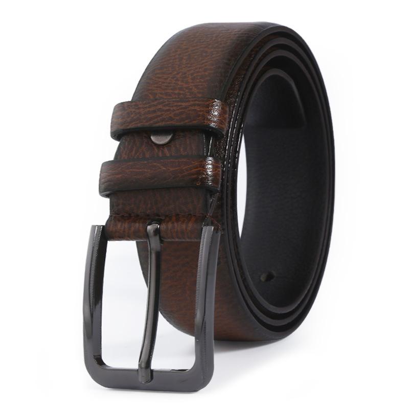 Men's 2022 Retro High-End Leather Pin Buckle Belt - Casual All-Match Waist Chain