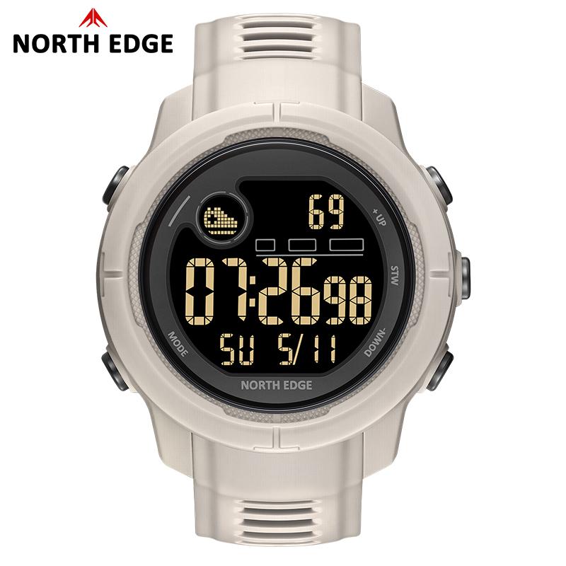 Мужские цифровые часы NORTH EDGE Mars5 для активного отдыха и спорта, модные, многофункциональные, электронные
