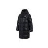 Adjustable Down Coat Casual Warm Mid-Length Hooded Down Jacket Winter Women Coats Black 846334-01