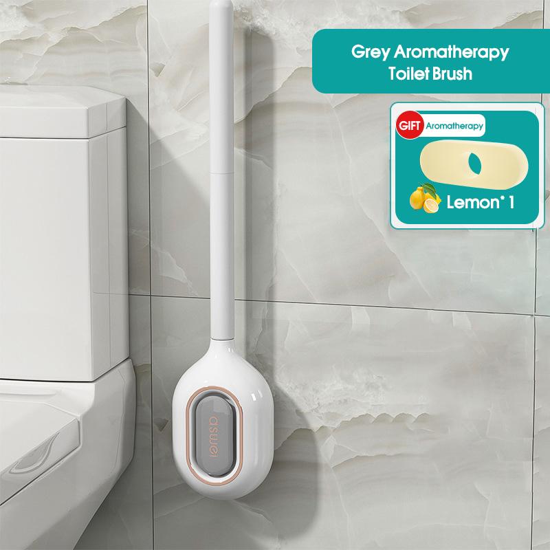 Новый ароматерапевтический туалетный ершик бытовой без мертвых углов унитаз настенный силиконовый инструмент для чистки щелей в ванной комнате