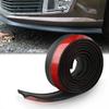 1M/2.5M Car Bumper Lip Protection Stickers Universal Spoiler Lips Exterior Mouldings Front Bumper Lip Rubber Protectors