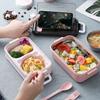Metal Lunch Box Bento Lunch Box Containers Food-Safe Bento Lunch Boxes Leakproof Lunch Containers For School Kids Office Worker