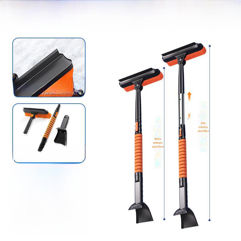 Зимняя многофункциональная вращающаяся телескопическая автомобильная лопата для снега