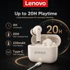 Lenovo LE265 Bluetooth 6.0 TWS Earphones, Low Latency Gaming Earbuds with ENC Clear Calls, Sweatproof 20 Hours Battery HiFi Stereo Sport Headset