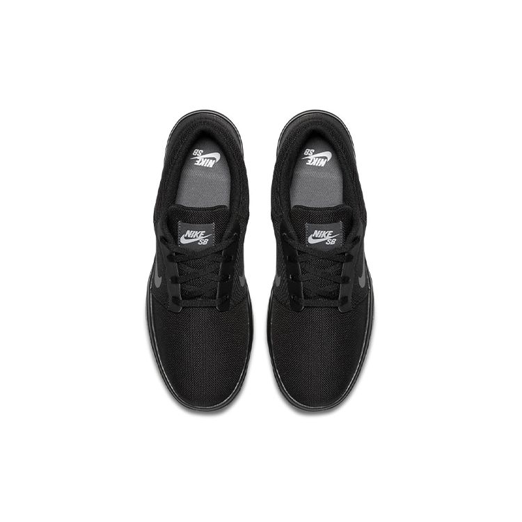 Nike Portmore Ultralight Canvas SB Black Dark Grey Unisex Sneakers White 844445-001