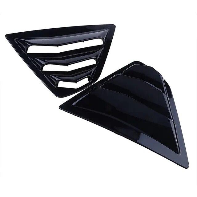 For Toyota Camry Sedan 2018- Car Rear Louver Window Side Shutter Cover Trim Sticker Vent Scoop ABS Carbon Fiber Accessories