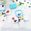 Compact Mini Portable Painting Box Subpackage Design 12/24 Grids Palette  Travel Use