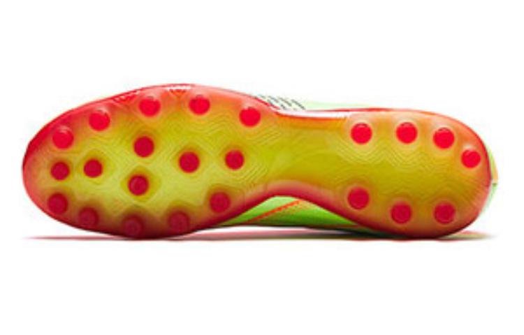 Men's Sneakers Anta Comfortable MG Multi Ground Slip Resistant Soccer Shoes Men's Fluorescent Laser Red