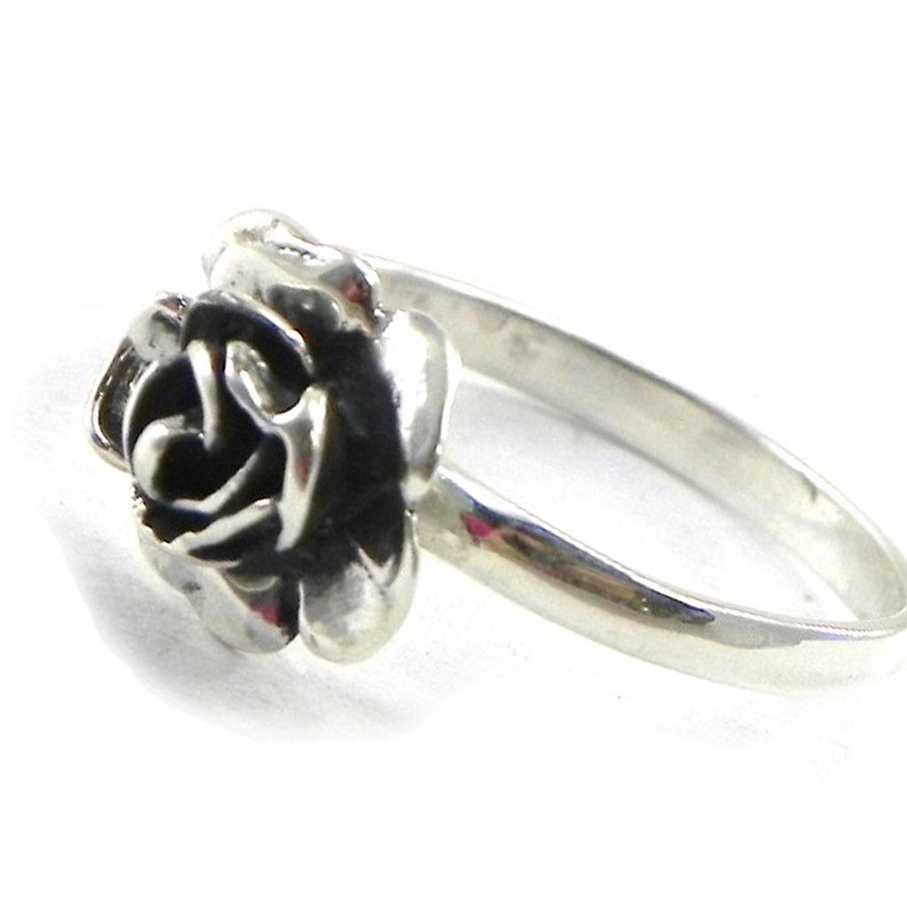 'Romantic Rose' Silver Ring