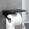 Household Bathroom Aluminum Paper Mobile Phone Holder with Shelf Bathroom Toilet Paper Towel Rack Roll Holder Bathroom Tools
