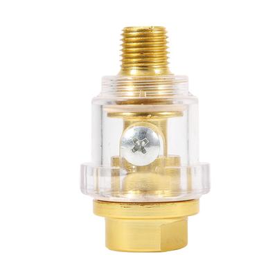 Профессиональный мини-масленка-смазчик inline 1/4 дюйма NPT, золотистого цвета, медный, аксессуар для пневматического инструмента