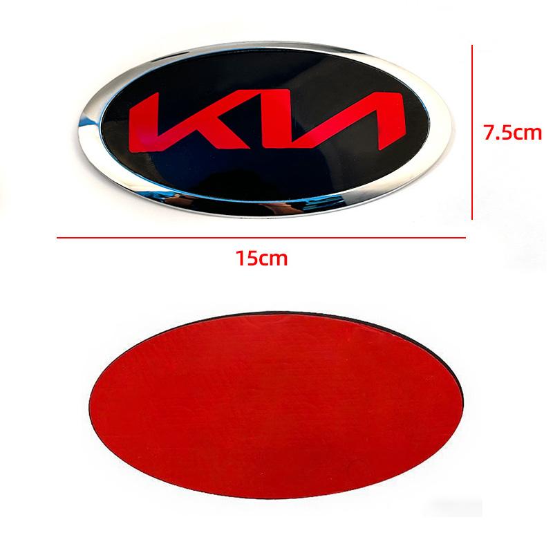 AABIW1 Car Front Gril Rear Trunk Emblem Sticker Accessories For Kia GT-Line Sportage Ceed Rio Picanto Sorento Soul Cerato Venga K9 Niro