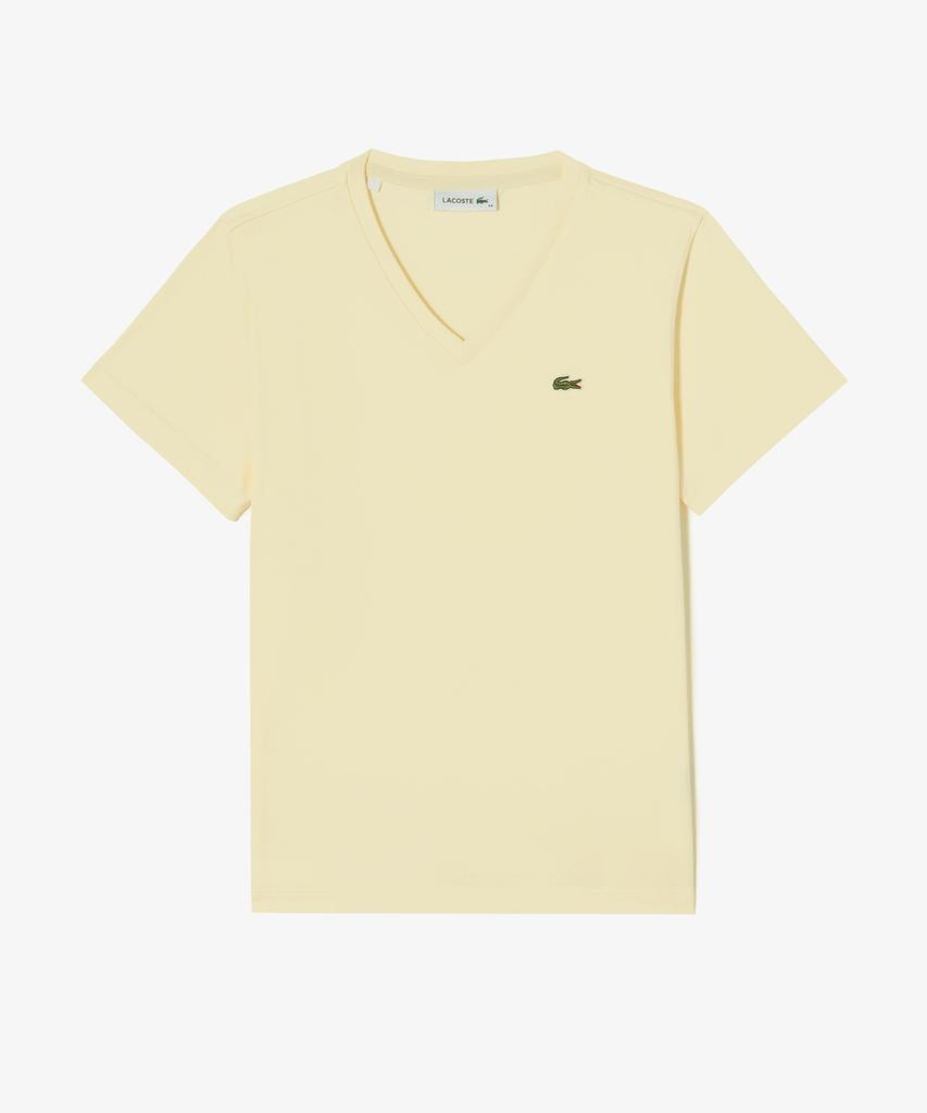 LACOSTE Женская базовая футболка с V-образным вырезом и коротким рукавом Tf833E-56G S7G