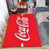 Красная дорожка с логотипом Coca-Cola, Стильный и яркий декор, Подходит для использования в качестве противоскользящего коврика для гостиной, спальни, диванов