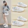 Spring White Shoes New Style of Female Students' Thick-soled High-rise Sports Shoes Casual Street Shot