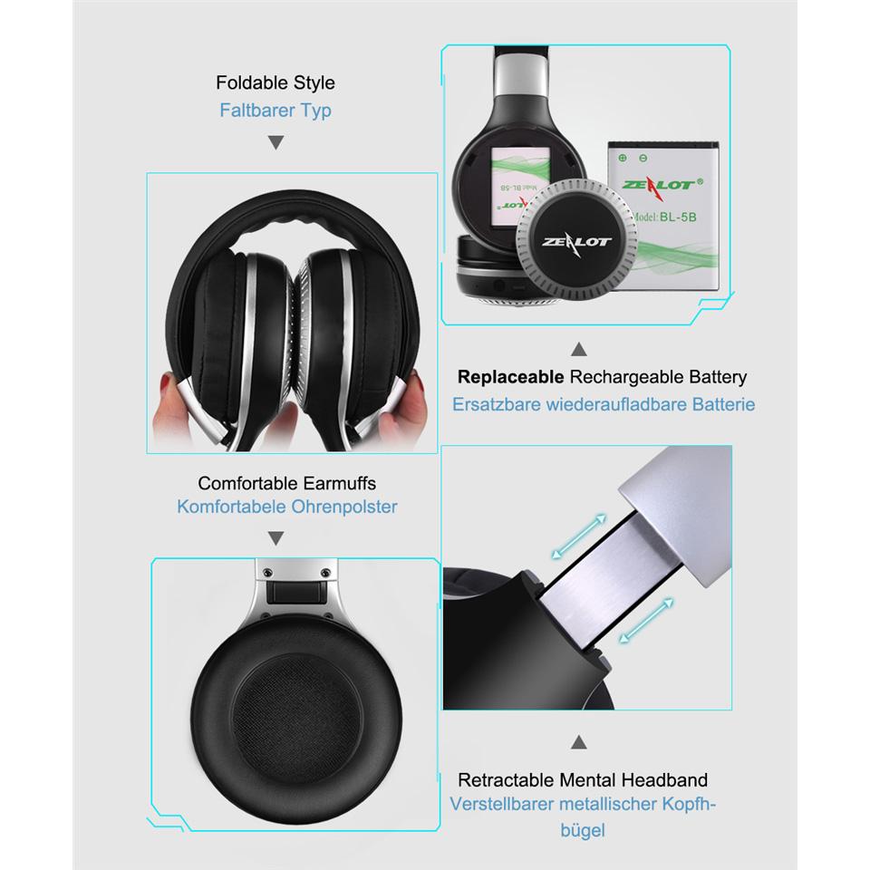 B20 Headphones Wireless Headset Bluetooth 5.0 HIFI Sound with 30mm Loudspeaker Music Stereo for Phone