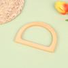 Ручная работа Деревянная ручка для сумки Ручка для сумки Аксессуар для сумки Ручка из деревянного корня Деревянная полукруглая ручка