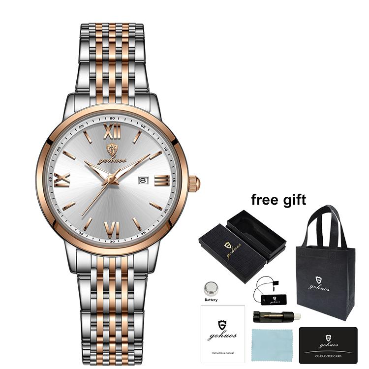 Gohuos 7807 2026 New Arrival Luxury Women's Wristwatch Waterproof Original Quartz Wrist Watch for Ladies Women Girls Reloj Boxes