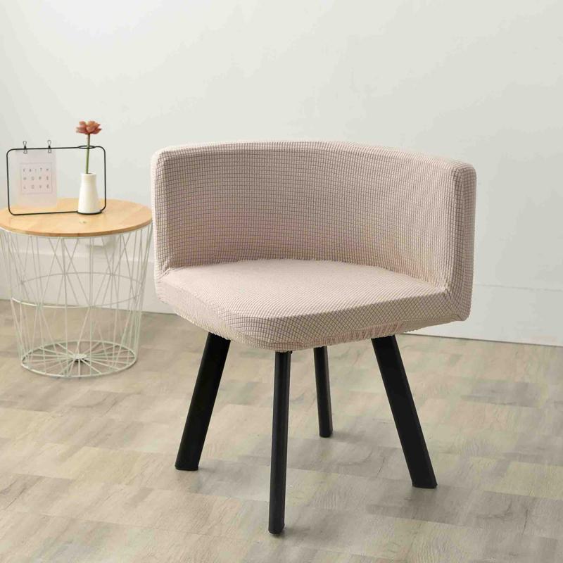 Треугольный чехол на стул Эластичный Полностью обернутый Изогнутый Утолщенный Моющийся Интегрированный с спинкой Домашний Ресторан Полукруглый Чехол на табурет