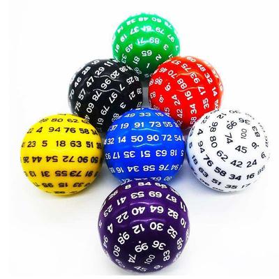 Образовательные 100-гранные акриловые кубики D100 для настольных игрушек, ролевых настольных игр, аксессуары, учебные материалы по математике