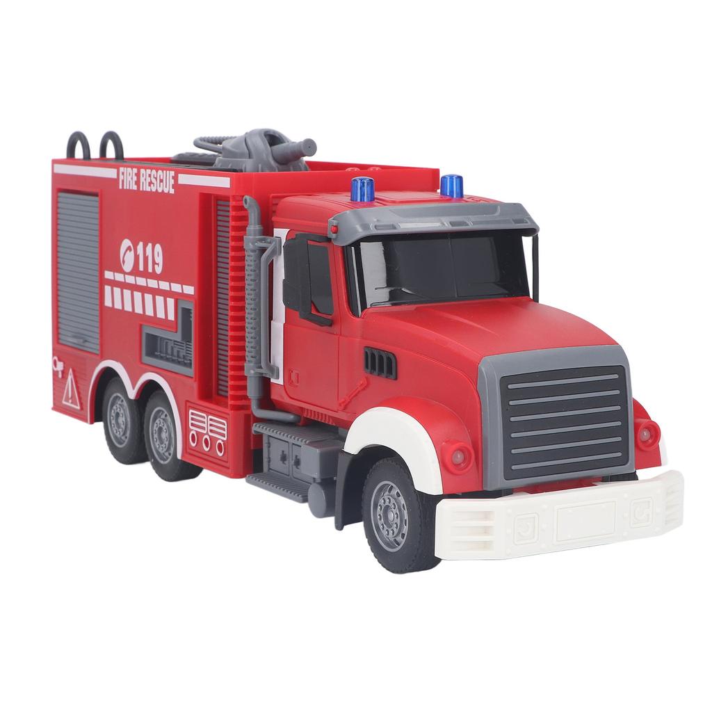 Пожарная машина с дистанционным управлением, разбрызгиватель воды, 11 каналов, звуковой и световой эффект, игрушка для автомобиля с дистанционным управлением
