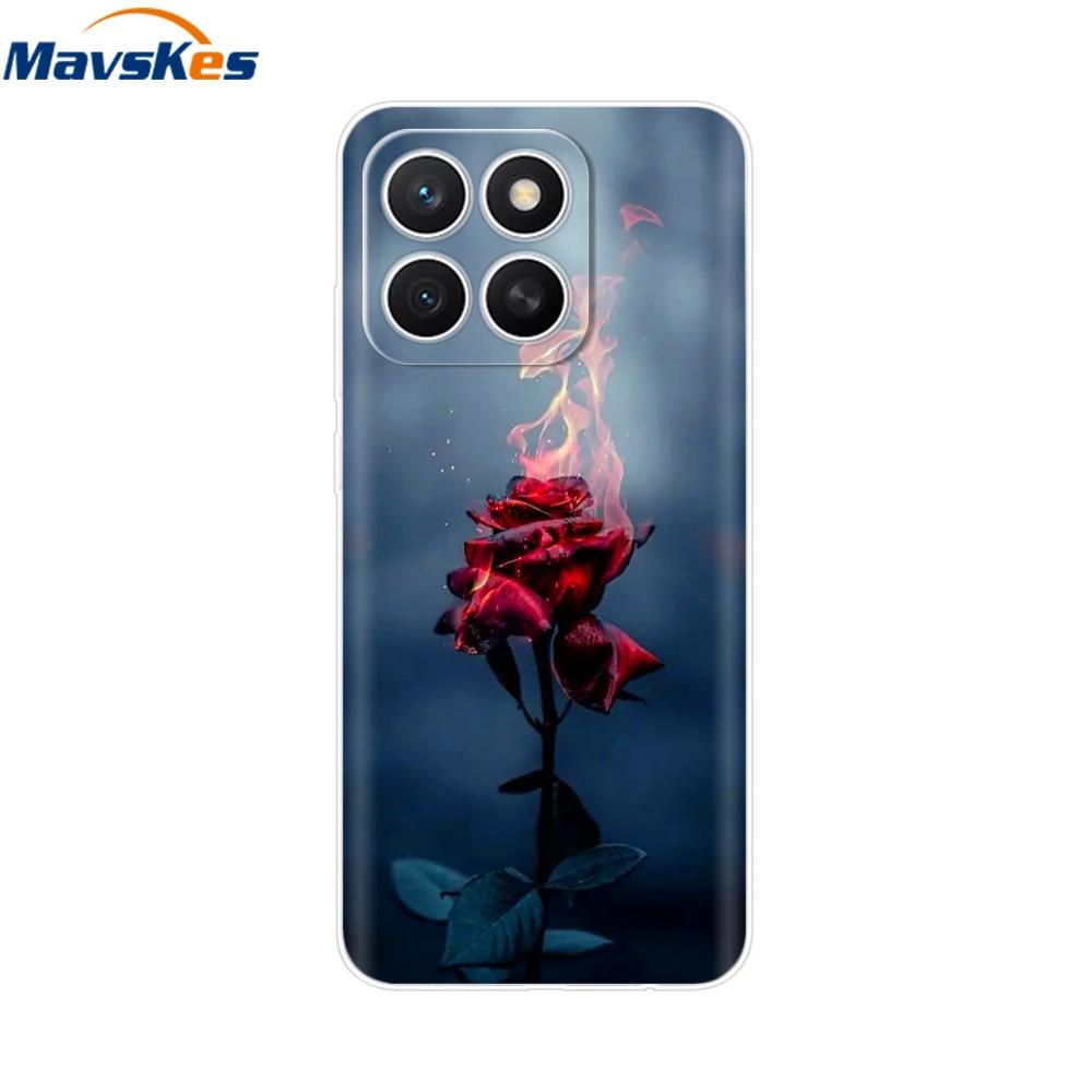 Чехол для Honor X8c HonorX8C 2025 Новая Мода Мультяшная Задняя Крышка Мягкий ТПУ Прозрачные Чехлы для Телефона Для Honor X8c Fundas Сумки Защитные